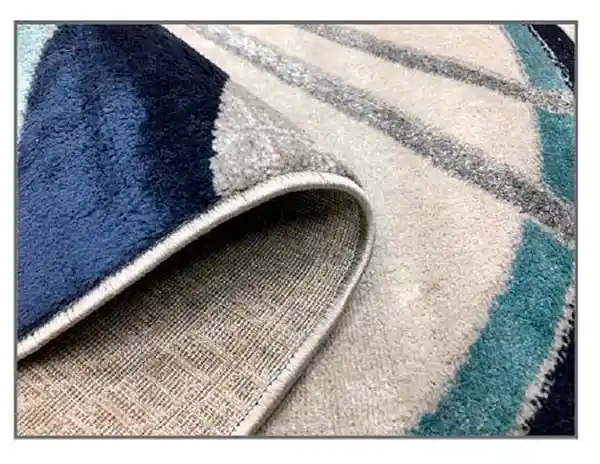 Alfombra Tapete Moderno Turquia Azul Gris 160 X 230cms