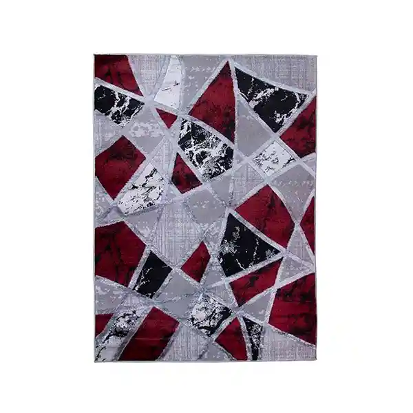 Tapete Moderno Turquia Rojo Gris 140 X 200cms