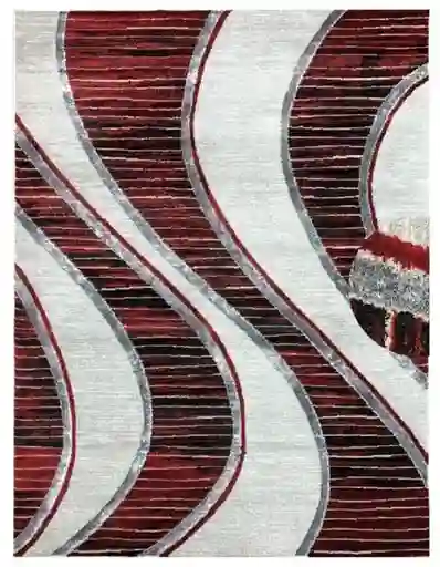 Alfombra Tapete Pie De Cama Turquia Rojo 60 X 110cms