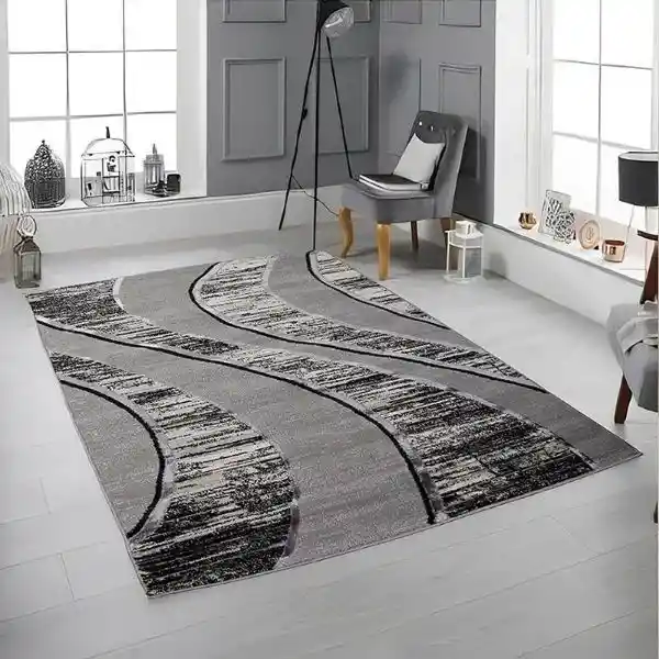 Tapete Turquia Decorativo Gris 120 X 170cms
