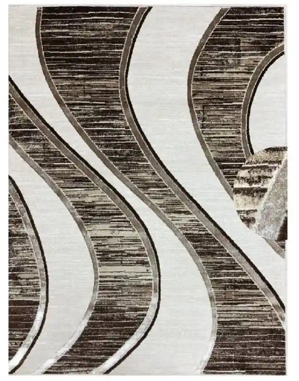 Alfombra Tapete Moderno Turquia Café 160 X 230cms