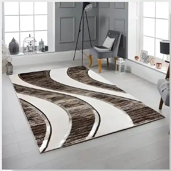 Alfombra Tapete Moderno Turquia Café 160 X 230cms