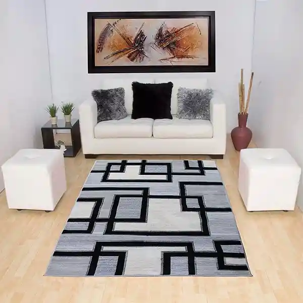 Tapete Turquia Decorativo Gris 120 X 170cms