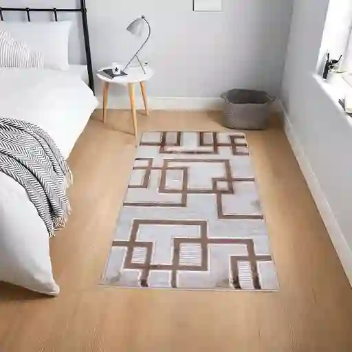 Alfombra Tapete Pie De Cama Turquia Cafe 60 X 110cms