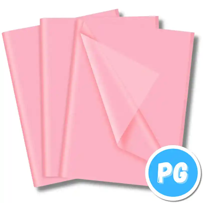 Rollo Papel Seda Rosado X25 Medios De Pliego