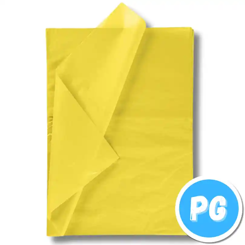 Rollo Papel Seda Amarillo X25 Medios De Pliego