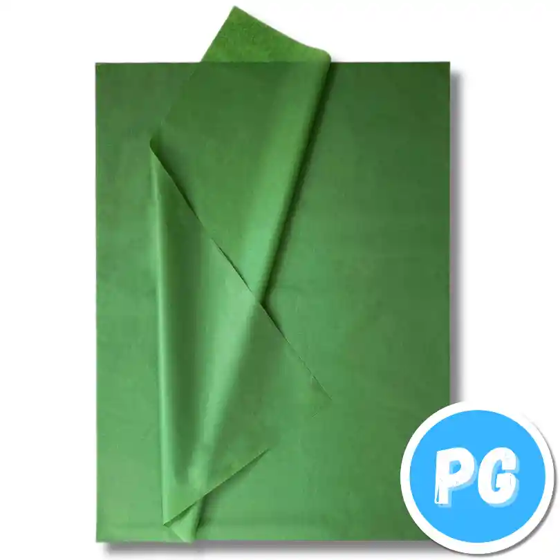 Rollo Papel Seda Verde Oscuro X25 Medios De Pliego