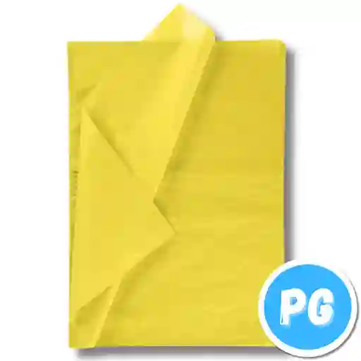 Medio Pliego De Papel Seda (50x70 Cm) Amarillo Unidad