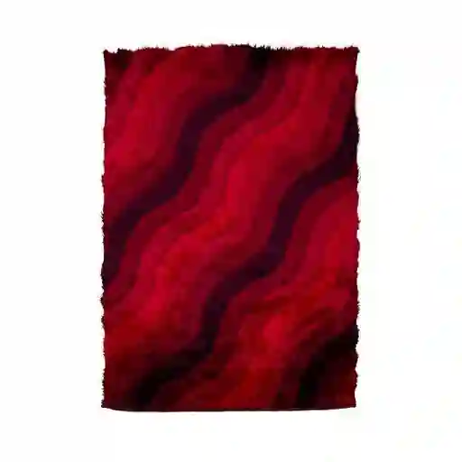 Tapete Pie De Cama 3d Rojo 60 X 100cms