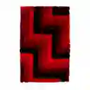 Alfombra Tapete 3d Moderno Rojo 120 X 170cms