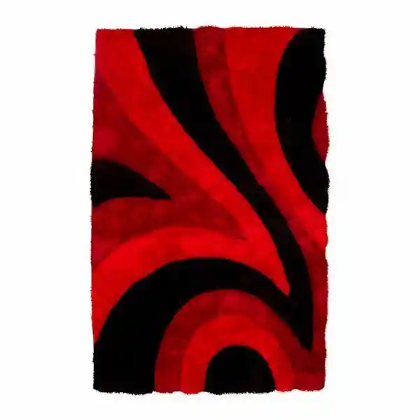 Alfombra Tapete 3d Moderno Rojo 120 X 170cms