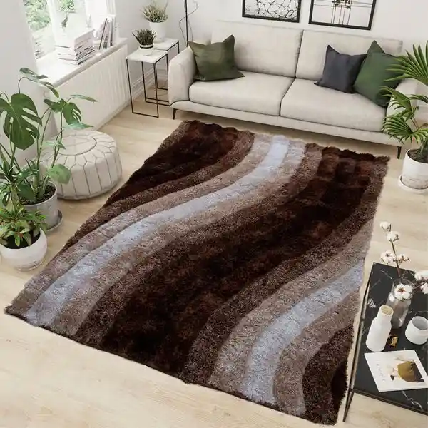 Alfombra Tapete 3d Moderno Cafe 120 X 170cms