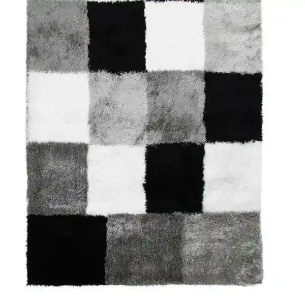 Alfombra Tapete 3d Moderno Gris 120 X 170cms