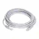 Cable De Red Utp Categoria 6 Blanco De 3 Metros