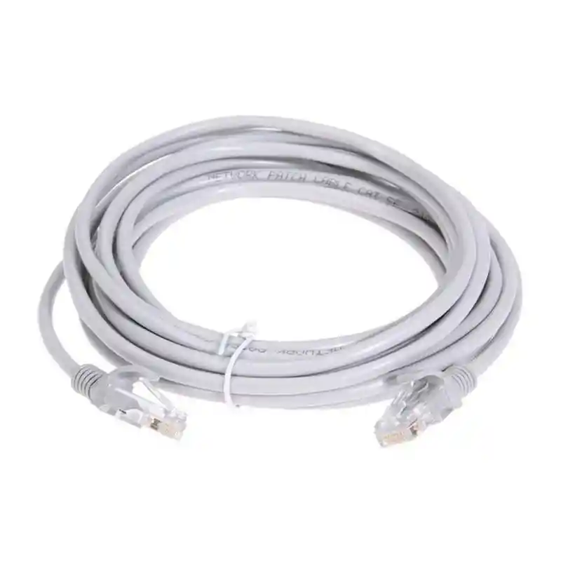 Cable De Red Utp Categoria 6 Blanco De 3 Metros