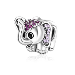 Charm Dije Elefante En Plata 925 Para Pulsera O Cadena Mujer