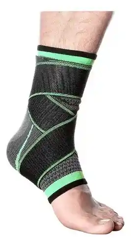 Tobillera Ankle Support Lc-011 Copper Con Tejido Elastico Con Banda De Compresion