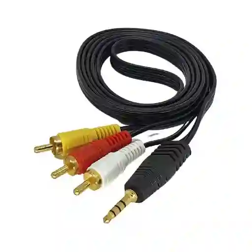 Cable Plug 3,5 A 3 Rca 3 Metros De Largo