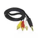 Cable Plug 3,5 A 3 Rca 3 Metros De Largo