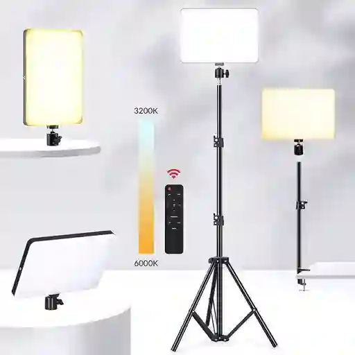 Panel Led De 48cm Con Control + Trípode