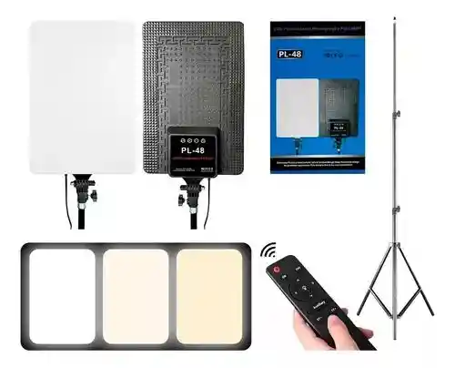 Panel Led De 48cm Con Control + Trípode