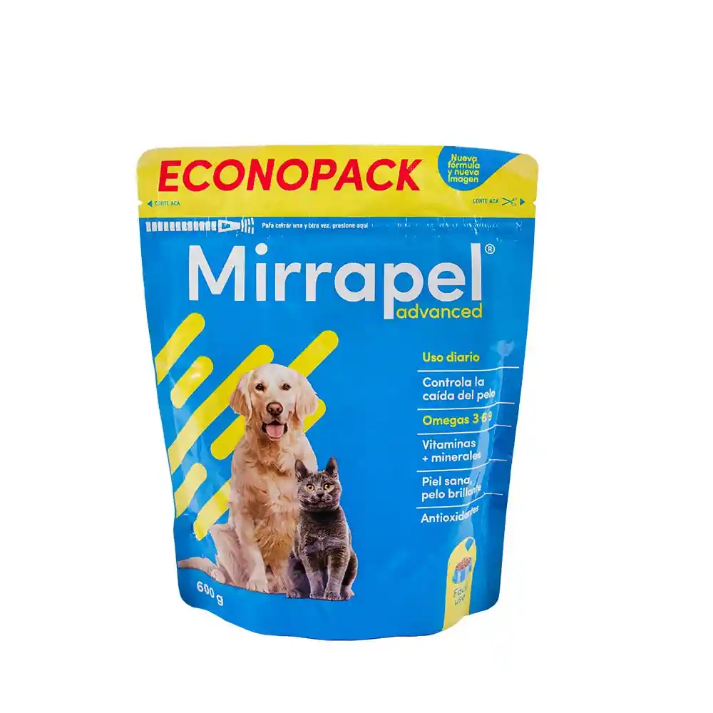 Mirrapel Suplemento Nutricional Para Perros Y Gatos Polvo 600g