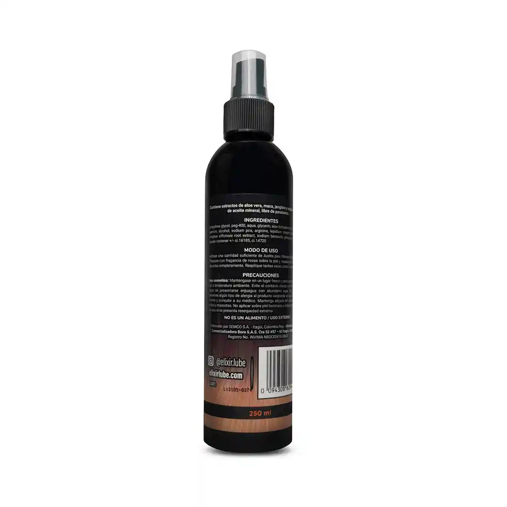 Aceite De Masajes Coco 250 Ml Elixir