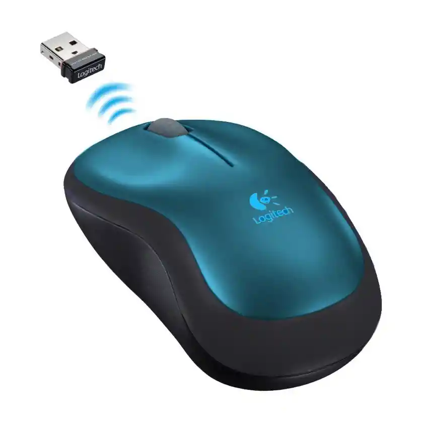 Mouse Óptico Inalámbrico Usb Logitech M185 · Win Mac Linux - Azul