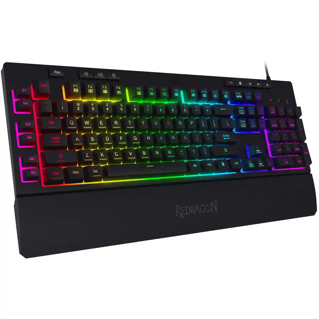 Teclado Gamer Redragon Shiva K512 Rgb Multimedia / 6 Macros