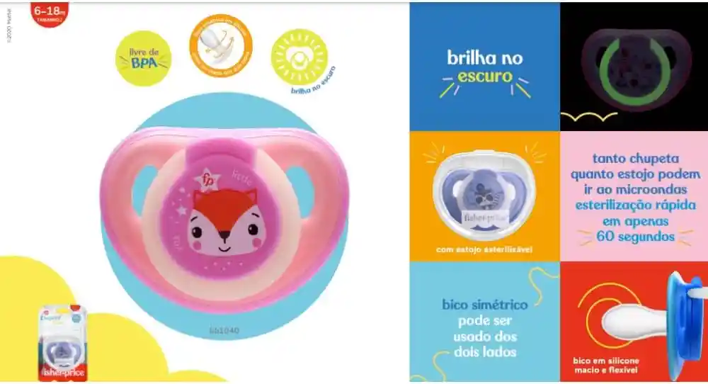 Chupo De Entretenimiento Para Bebes Fisher Price Niño Niña