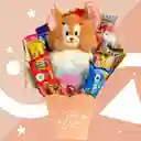 Regalo Especial Tom Jerry Con Peluche, Galletas, Cereal Y Mas - Regalo Feliz Cumpleaños - Regalo Sorpresa Toda Ocasión