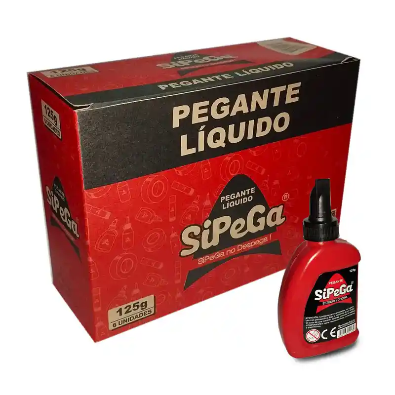 Caja De Pegante Si Pega 125gr X6 Unidades