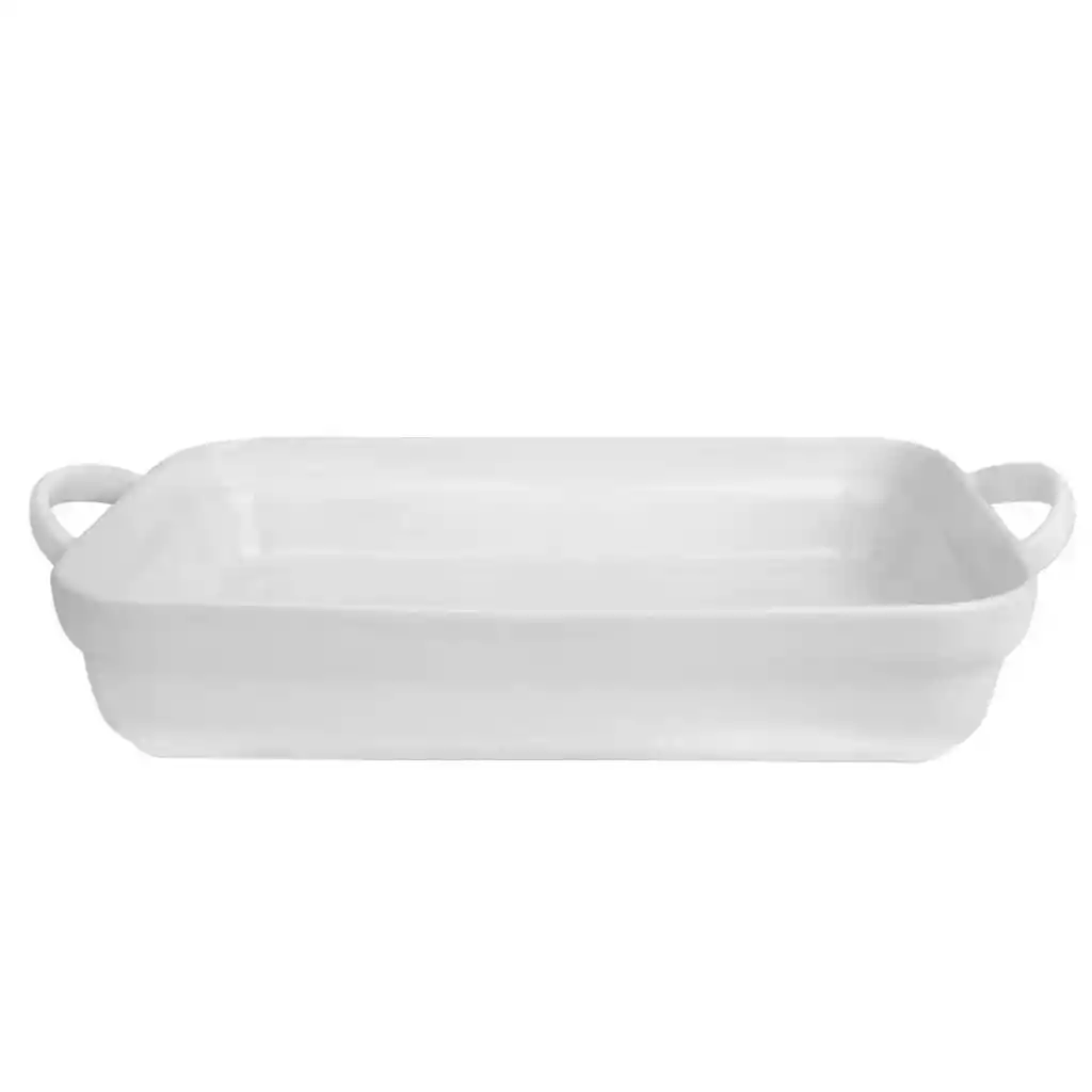 Bandeja Rectangular Para Hornear Free Home Porcelana 2500 Ml