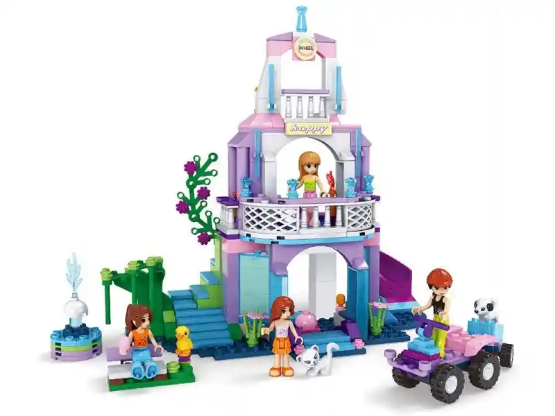 Juguete Armatodo Tipo Lego Fashion Girls Castillo 371 Piezas. Rf. 24714