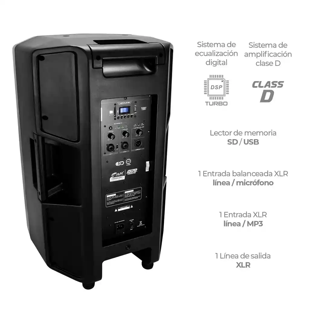 Cabina De Sonido Activa Jyr 5500w 15 J5230