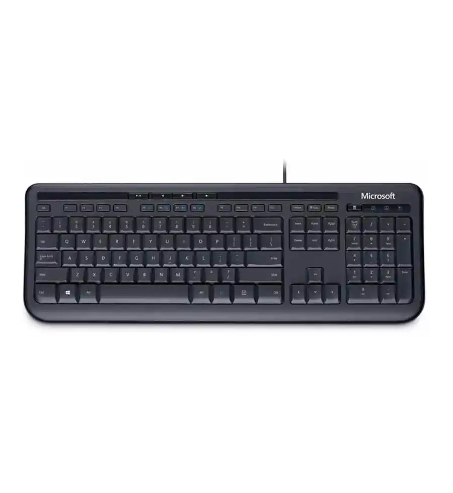 Teclado Microsoft 600 Qwerty Negro