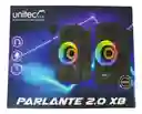 Parlante 2.0 X8 Unitec Gaming Negro