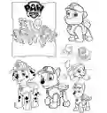 Paginas Para Colorear Paw Patrol X6 Papel Normal Carta