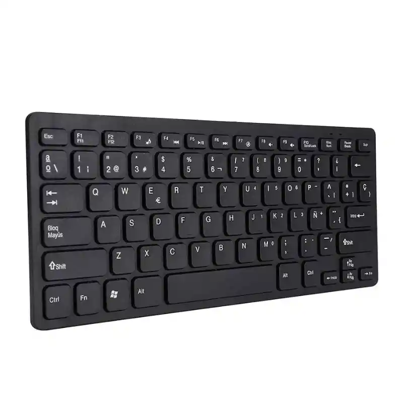 Teclado Inalambrico Usb Iconic Negro