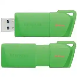 Kingston –memoria Usb Flash Drive – 64 Gb – Usb 3.2 Gen 1 – Neon Green – 64 Gb Solo Original