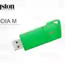 Kingston –memoria Usb Flash Drive – 64 Gb – Usb 3.2 Gen 1 – Neon Green – 64 Gb Solo Original