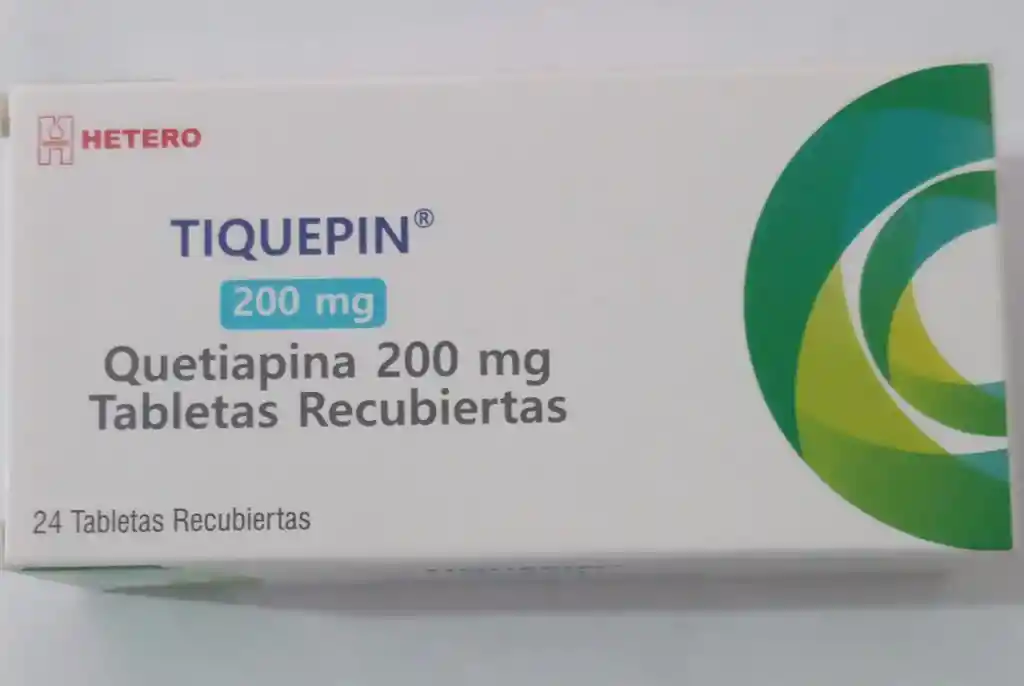 Quetiapina 200 Mg Caja X 24 Tabletas Recubiertas (tiquepin)