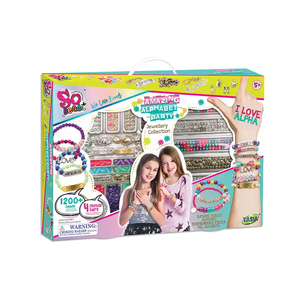 Set De Cuentas Amazing Alphabet Party De 1200 Pzs