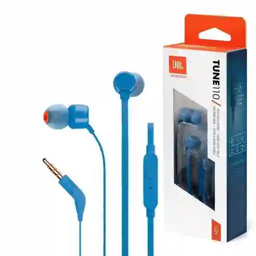 Audifonos Jbl Harman Tune 110 - Azul Original