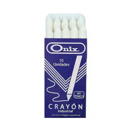 Crayones Caja X10 Unidades Onix - Blanco