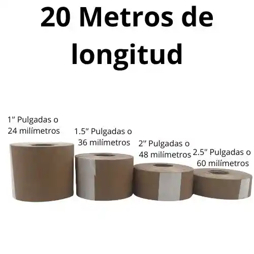 Cinta Kraft Engomada Para Marqueteria - 2.5 Pulgada