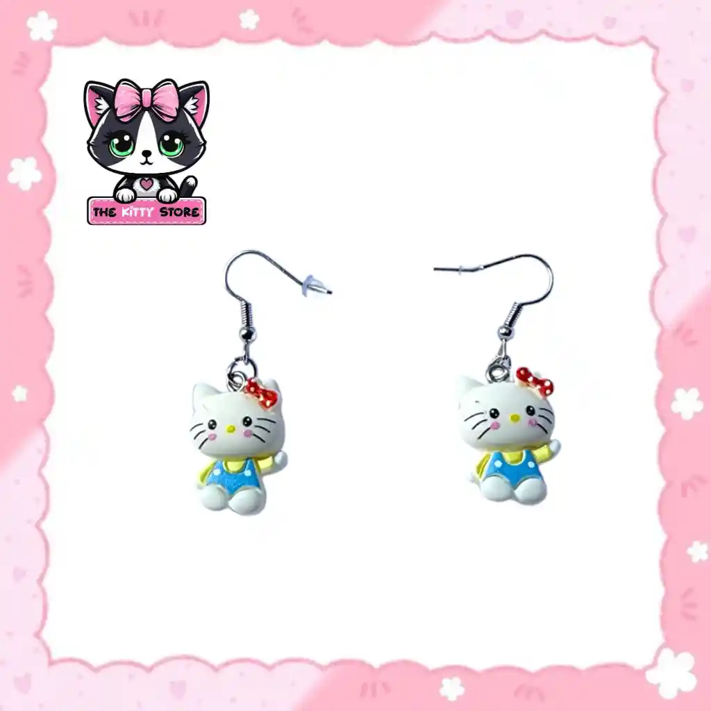 Aretes Hello Kitty.