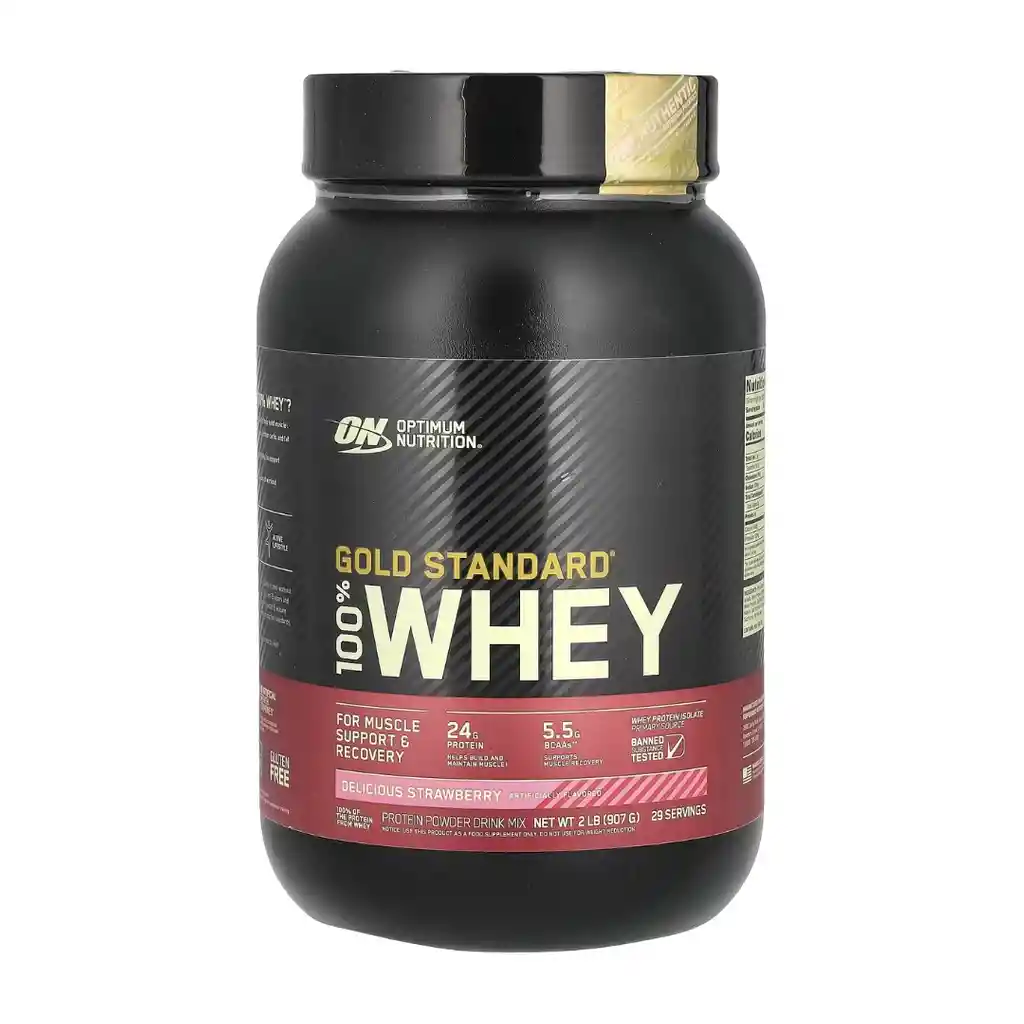 Whey Gold Standard 2lb - Optimum Nutrition - Strawberry Fresa