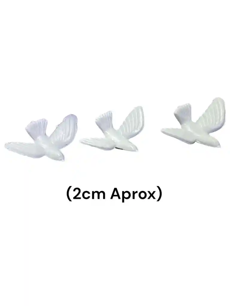 Paloma Para Maqueta Pequeña X 3 Unidades, Animales Par Maqueta, Aves De Maquetas, Tamaño 2cm Aprox