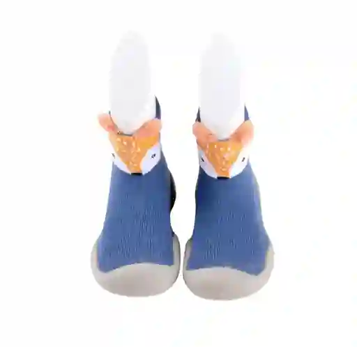 Zapatos Media Silicona 12-18m Antideslizante Bebe Animalitos Azul